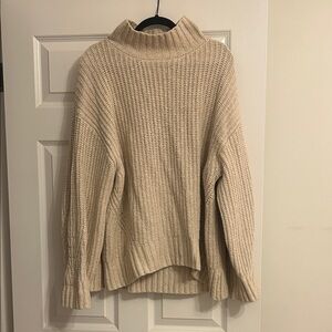 Anthropologie Tan Turtleneck Sweater